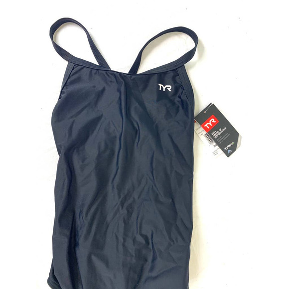 TYR Swimsuit One Piece NEW With Tags Size 34 Medium UPF 50+ Black - Picture 5 of 8